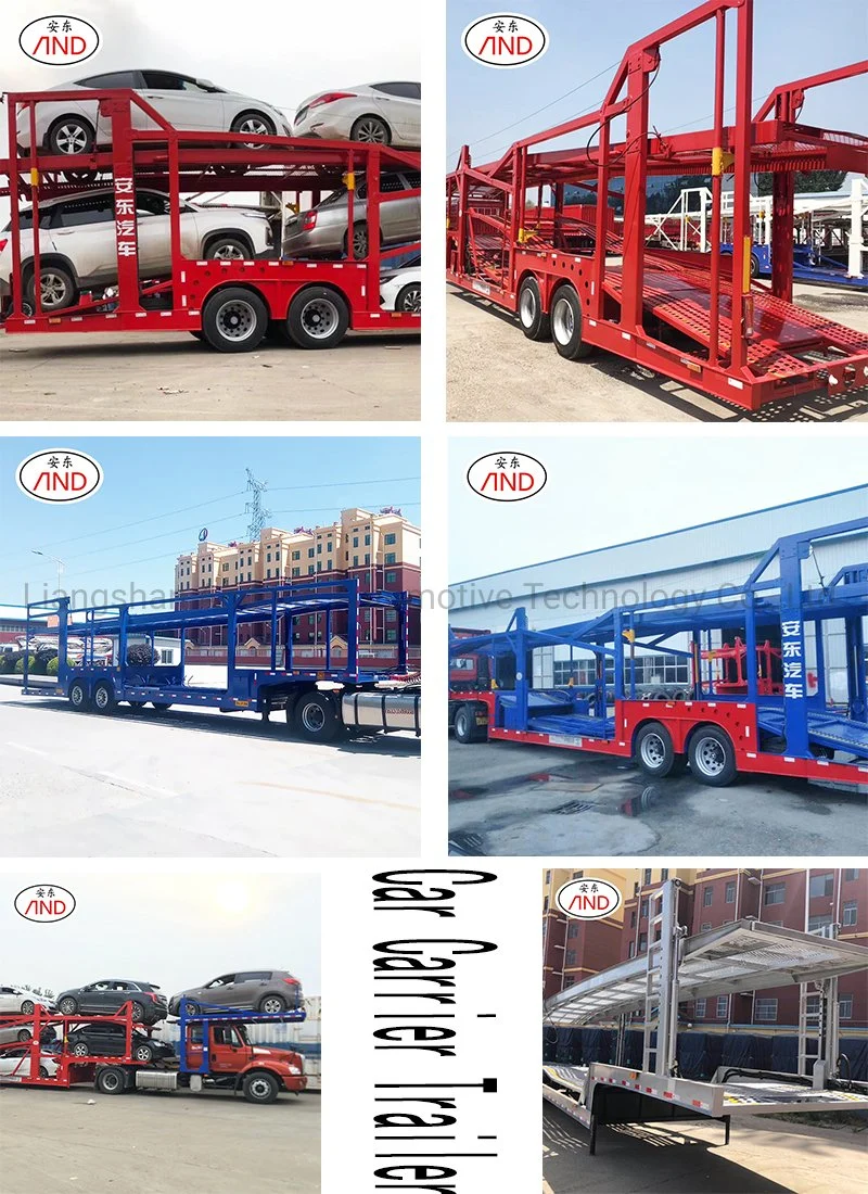 6-8 Cars Transporting Loading SUV Mini and Others Kinds Car Carrier Truck Trailer for Sale