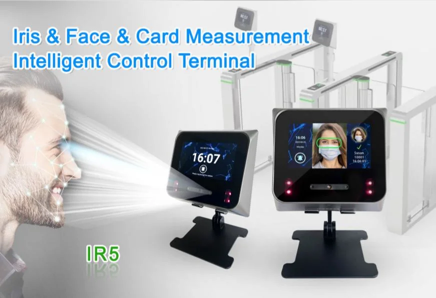 Hot Sale Fingerprint & IC Card Time Attendance and Iris Scanner IR5