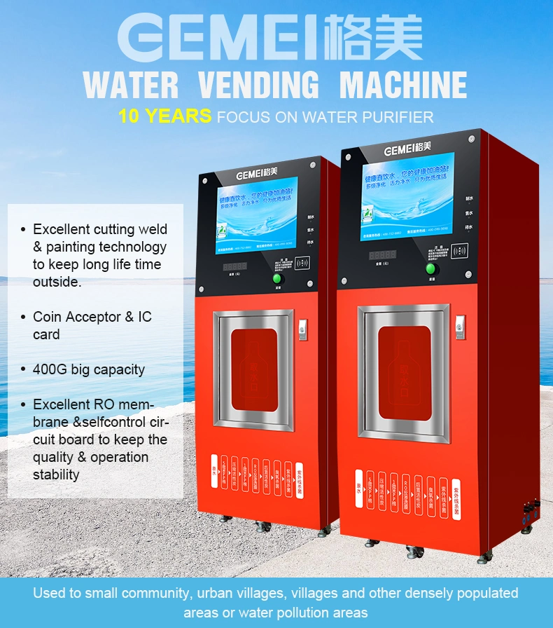 Credit Card Wholesale Pure Water Vending Machine Water Dispenser Outdoor