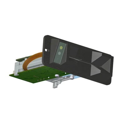 Lecteur de carte hybride à insertion manuelle magnétique et RF et code-barres