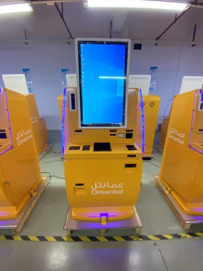 Distributeur de carte SIM de scanner de commande d'individu prenant le kiosque de télécom de machine de paiement