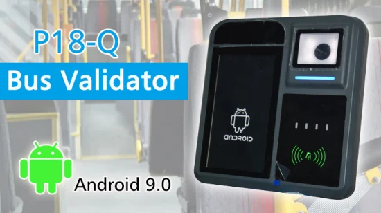 Android 9.0 Machine de validateur de bus de facture de trafic de lecteur de carte NFC à écran tactile de 7 pouces avec systèmes de point de vente P18-Q